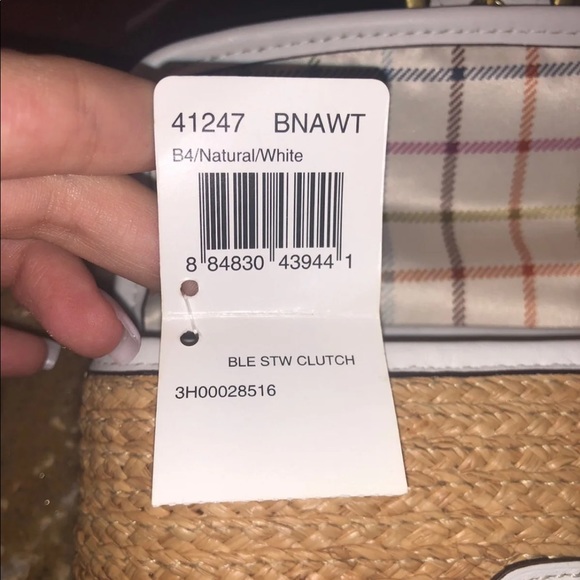 Limited Edition Coach Straw Clutch Bag - Picture 2 of 5